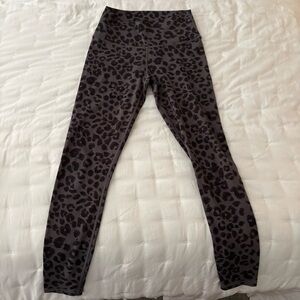 Varley Black Leopard Print Leggings